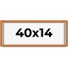 PosterPalooza | Panoramic Flat Brown Picture Frame - UV Acrylic, Foam Board Backing, Hanging Hardware - 2 of 4