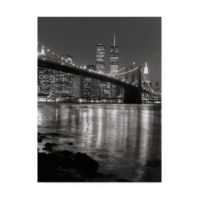 Chris Bliss New York City Scape Black and White Canvas Art