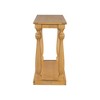 U_STYLE Vintage Wood Grain Console Table with Bottom Shelf and Four Vase Legs, Suitable for Entryway - 4 of 4