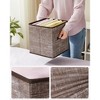 SONGMICS Storage Cubes Non-Woven Fabric Bins with Double Handles Set of 6 Closet Organizers for Shelves Foldable for Clothes - 3 of 4