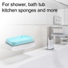 Unique Bargains Silicone Soap Dish Keep Soap Dry Soap Cleaning Storage for Home Bathroom Kitchen 2 Pcs - 2 of 4