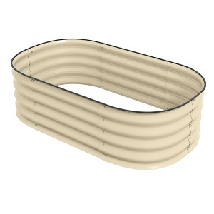 3.4' x 2' x 1' Galvanized Raised Garden Bed Kit, Metal Planter Box with Safety Edging - 1 of 4