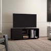 Vynxaria Modern TV Stand, 1 Door, 4 Shelves, 55" TV Capacity, Sleek White Finish - 4 of 4