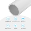 Unique Bargains Water Plumb DIY Crafts High Impact Rigid Round Pipes 8" Length - 3 of 4