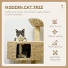 Whisen 38" Cat Tree, Pet Tower & Cat Tower with Scratching Posts, Ramp, Ramp for Indoor Cats - Beige - 3 of 4