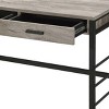 NicBex Home Office Desk 36" Modern Writing Desk with 2 Drawers with Metal Slides, Chrome Wooden Desktop and Metal Legs for Office, Study - 3 of 4