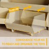 Petrimins  Toy Storage Organizer for Kids, Toy Storage Cabinet with Drawers, Boys and Girls Toy Shelf with Wheels, Kids Bookshelf for Bedroom - 3 of 4