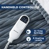 Electric Heated Blanket Soft & Washable Ribbed Flannel - 4 of 4