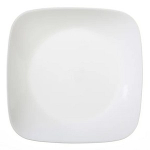 LunaLulinlk (2 pack) Pure White Square Lunch Plate, 9" - 1 of 3
