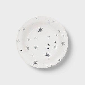 20ct Metallic Star Snack Plates - Spritz™ - 1 of 3