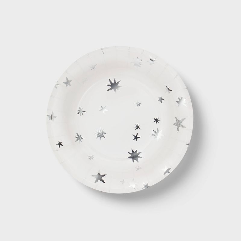 20ct Metallic Star Snack Plates - Spritz&#8482;, 1 of 4
