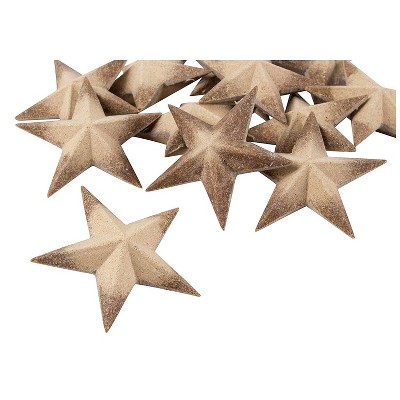 Juvale Wooden Stars for Crafts, Star Cutouts (3 x 3 x 1 in, 12 Pieces)