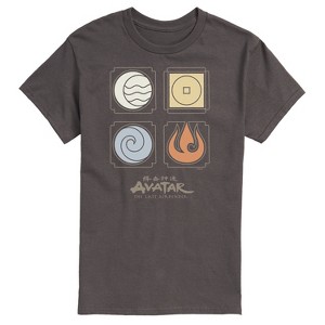 Men's - Avatar: The Last Airbender - Nations Symbols Short Sleeve Graphic T-Shirt - 1 of 4