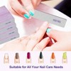 100/180 Grit Nail File 100 Pack, Emery Board for Acrylic Natural Nails, Double Sided Reusable Washable Manicure Square Gray - 2 of 4
