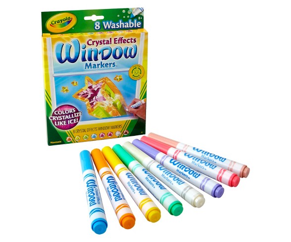 Crayola 8ct Washable Window Markers : Target