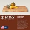 John Boos Small Chop-N-Slice Maple Wood Cutting Board for Kitchen, Reversible Edge Grain Square Butcher Boos Block - 4 of 4