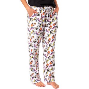 The Powerpuff Girls Womens' TV Series Show Characters Sleep Pajama Pants White - 1 of 4