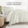 Weathered Floral 3PC Duvet Cover Set - Soft Microfiber, Zippered Closure, Easy Care - Becky Cameron - image 2 of 4