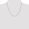 Black Bow Jewelry 1mm, 14k White Gold, Box Chain Necklace - 2 of 4