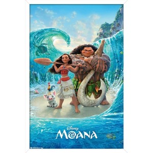 Trends International Disney Moana - Ocean Floor Framed Wall Poster Prints - 1 of 4