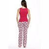 Just Love Womens Tank & Pant Cute Pajama Set - Ribbed PJ Sets Sleepwear Loungewear - 2 of 2