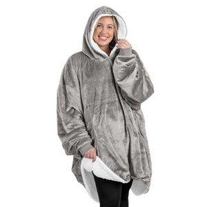 Adult Bare Homey B-Cozy Fleece Wearable Blanket - 1 of 4