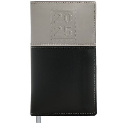 Global Printed Products 14 Month Pocket Planner Grey and Black 2025