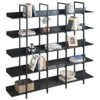 5-Tier Bookcase with Metal Frame Vintage Open Bookshelf Industrial Style Book Case for Home Office Living Room - 3 of 4