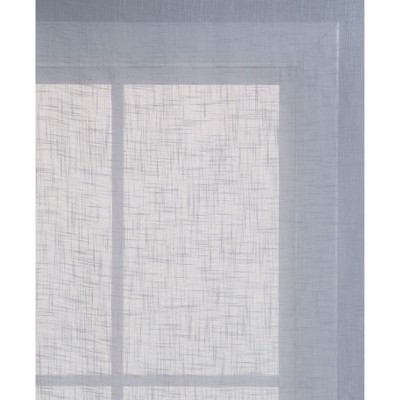 Charcoal Geometric and Solid Light-Filtering Cotton Linen Window Panels