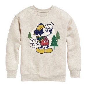 Boys' - Disney - Mickey & Friends Graphic Long Sleeve Fleece Sweatshirt - 1 of 4
