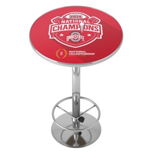 Ohio State University Bar Table with Footrest by Trademark Gameroom - 1 of 4