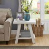 Airsurfer Contemporary Replicated Wood Shelf End Table - 2 of 4