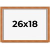 PosterPalooza | Flat Brown Picture Frame - UV Acrylic, Backing Board, Hanging Hardware Included - 2 of 4