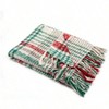 Christmas Plaid Throw Blanket - 100 Acrylic, 50x67in, Green/Red, Fringe - 2 of 4