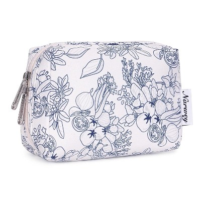 Narwey Small Cute Floral Makeup Bag for Purse Mini Cosmetic Bag