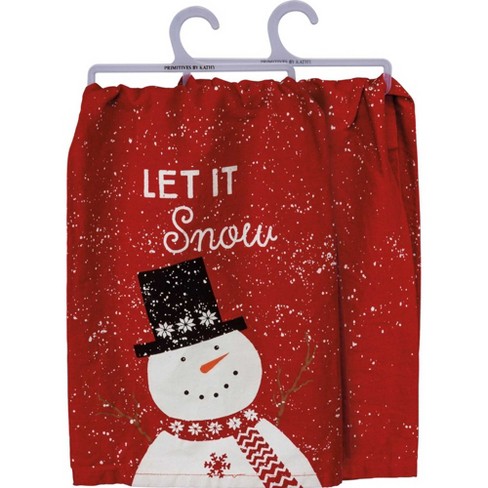 Decorative Towel Let It Snow Set/2 Kitchen - Set Of Two Dish