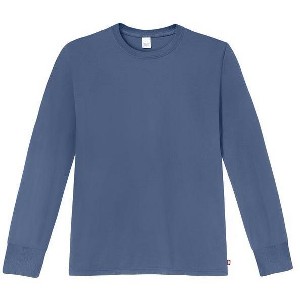City Threads Men's 100% Soft Cotton Medium-Weight Long Sleeve Crew Tee With Cuffs - USA-Made - 1 of 4