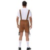 Men's Halloween Festival Custome Dress Shirts Set ,Including Overalls and Top - 4 of 4