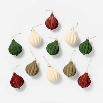 Image of Set of 11 Velvet Decorative Ornaments - Threshold™ designed with Studio McGee