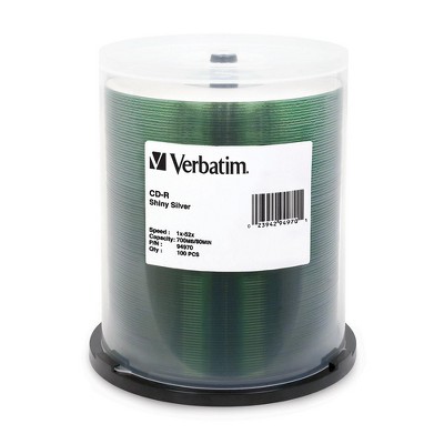 Verbatim 52x CD-R Media - Silk-screen Printable