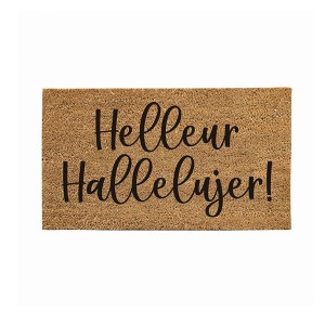 28" x 16" Nature Coir Mat, Helleur - 1 of 4