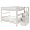Modern Farmhouse Queen Over Queen Bunk Bed With Staircase - 2 of 4