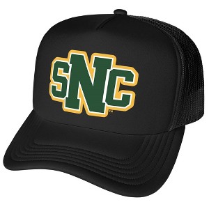 Official St. Norbert College Primary Logo Foam Snapback Trucker Hat - for Men and Women Black One Size - 1 of 4