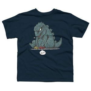 Boy's Design By Humans Little Kaiju By PopGeek T-Shirt - 1 of 3