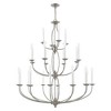Livex Lighting Home Basics 24 - Light Chandelier in  Brushed Nickel - 3 of 4