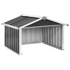 vidaXL Garden Shed Anthracite Galvanized steel Medium Durable - 2 of 4