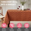 HLC.ME Modena Jacquard Fabric Lattice Tablecloth, Water, Fade, Wrinkle and Stain Resistant Table Cloth - 3 of 4