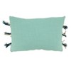 Saro Lifestyle Poly-Filled Appliqué Throw Pillow With Braided Cord Design - 2 of 3