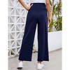 Maternity Pregnancy Loose Lounge Sweatpants Smocked Wide Leg - 4 of 4