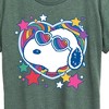 Women's - Peanuts - Snoopy Groovy Heart Short Sleeve Graphic T-Shirt - 2 of 4